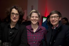 41. Editorinnen-Power – Panelgast Gesa Marten (re.), Nominierte Catrin Vogt (mi) und Susanne Foidl (re), Montage-Lehrende an der HFF Potsdam-Babelsberg